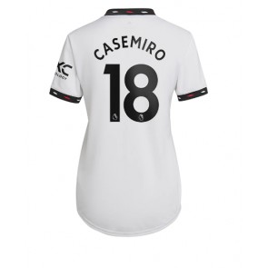 Manchester United Casemiro #18 kläder Kvinnor 2022-23 Bortatröja Kortärmad